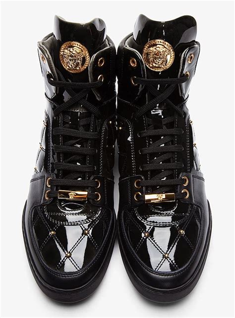 versace sneakers black and gold|gianni versace sneakers.